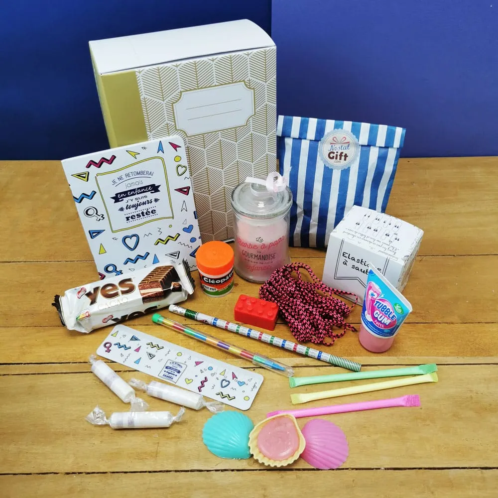 Coffret Cadeau "Sur les bancs de l'école" des années 80