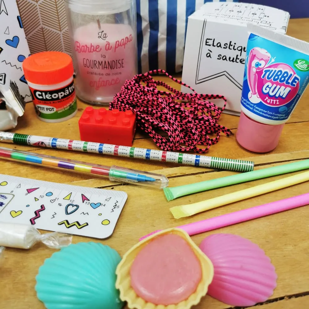 Coffret Cadeau "Sur les bancs de l'école" des années 80