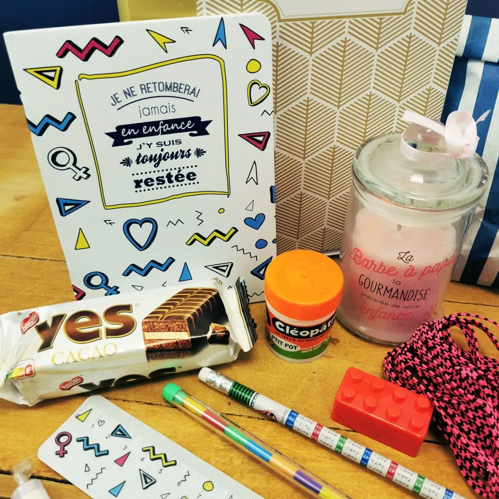 Coffret Cadeau "Sur les bancs de l'école" des années 80