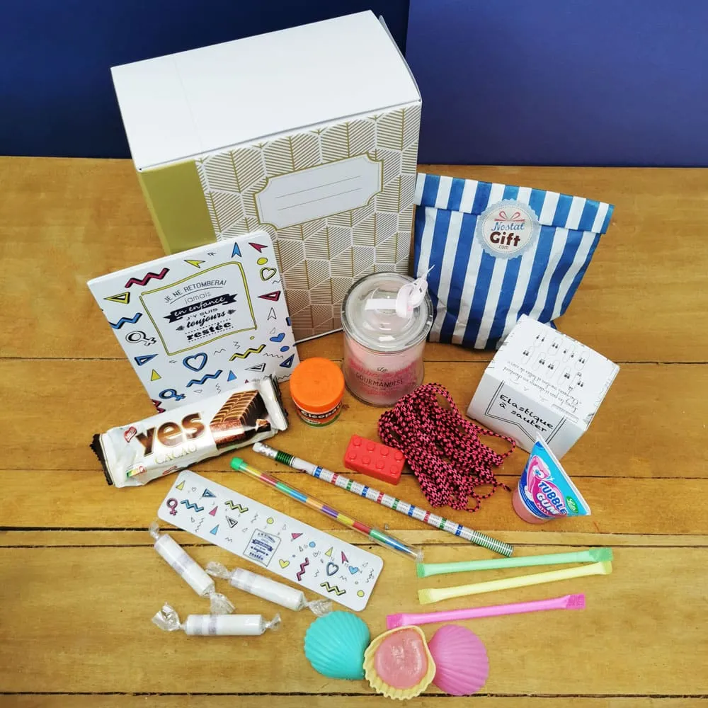 Coffret Cadeau "Sur les bancs de l'école" des années 80