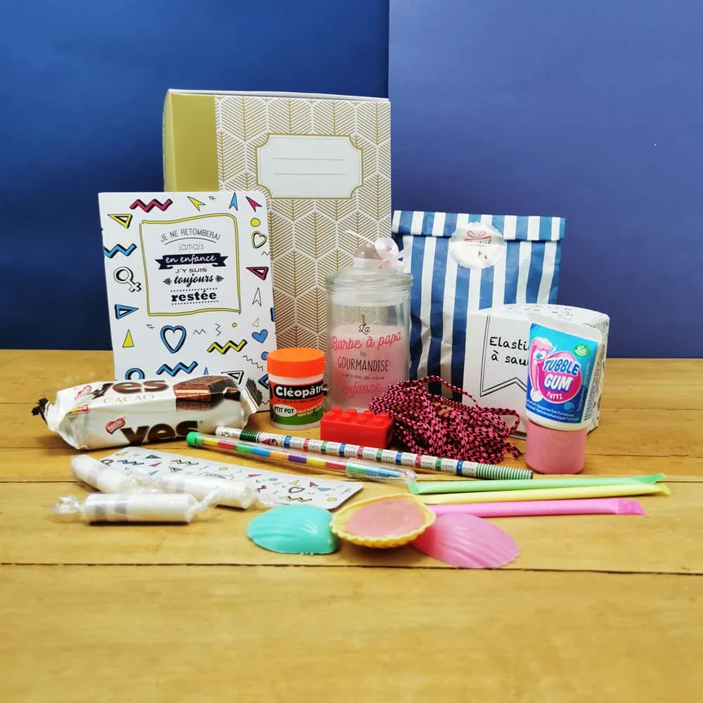 Coffret Cadeau "Sur les bancs de l'école" des années 80