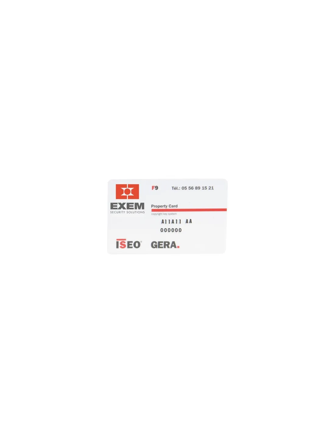 CYL EXEM F9 30X30 LN 3 CLES EXEM 82FA030309.EM