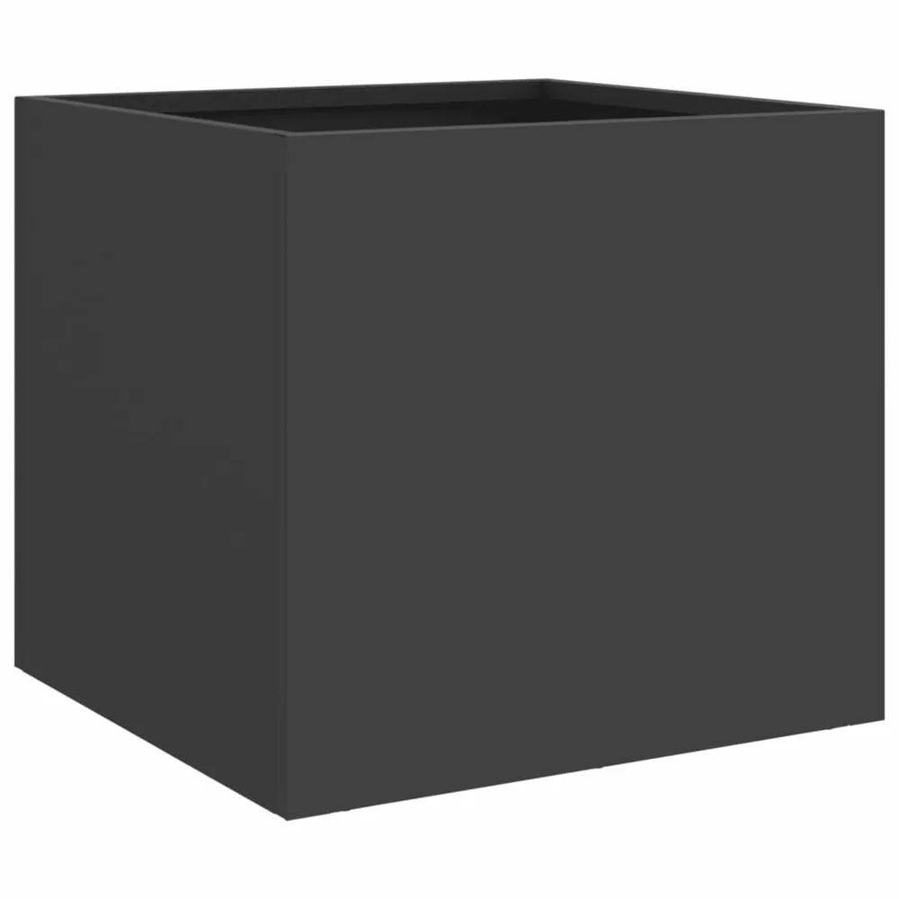 Jardinières 2 pcs noir 32x30x29 cm acier